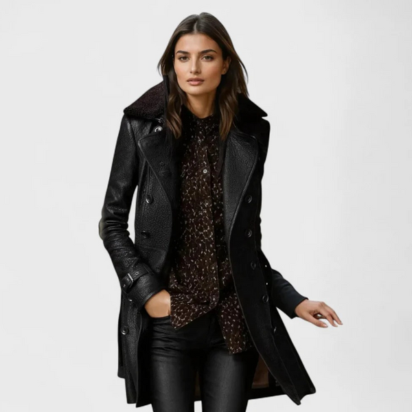 VELENOIR™║Elegant Leather Coat